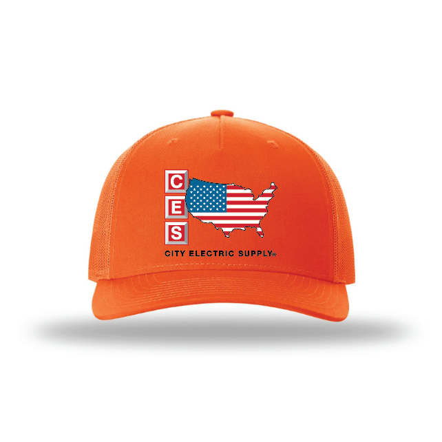 Richardson 882FP – Blaze Orange Five-Panel Trucker